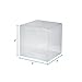 Houseables Clear Boxes for Treats, Clear Treat Boxes, Party Favor Containers, Plastic Gift Containers, 3x3x3, 50 Pack, Cajas Transparentes para Regalos, Transparent Packaging, for Gifts, Candy, Cookie