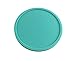 4 teal coasters-Silicone rubber lip catches beverage condensation and overflow-Safe and non-slip suitable for dining table, furniture or bar