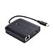 Cable Matters USB C Hub with HDMI 4K, 80W Charging, Gigabit Ethernet, and 3X USB in Black - USB-C and Thunderbolt 3 Port Compatible for Surface Pro7, MacBook Pro, Dell XPS and More