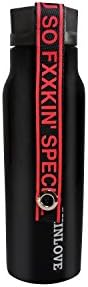 YOU ARE SO SPECIAL-Insulated Stainless Steel Water Bottle -Metal Thermo Style Bottles Great For Sports, Gym, Camping，Hiking - Classic Black and White Color（white）