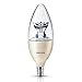 Philips LED Dimmable B13 Candle Light Bulb: 330-Lumen, 2700-Kelvin, 4.5-Watt (40-Watt Equivalent), E12 Base, Soft White, 1-Pack