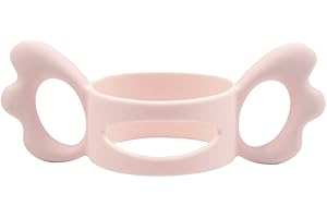 FAREVER Baby Silicone Bottle Handles Wide-Neck Baby Bottle Handle, Outer Diameter Over 6cm for Bottle (1 Pack, Pink)