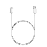 ABTOR USB C Data Sync Cable, USB C to USB 2.0 Male Braided Nylon Charger Cord with Reversible Connector for New MacBook 12inch, ChromeBook Pixel and More USB-C Devices (3.3ft/1m) (Silver)