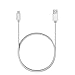 ABTOR USB C Data Sync Cable, USB C to USB 2.0 Male Braided Nylon Charger Cord with Reversible Connector for Macbook Pro 2016, ChromeBook Pixel,LG G5 and More USB-C Devices (3.3ft/1m) (Silver)