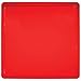 Creative Converting Square Plastic Serving Tray, 11.5-Inch, Translucent Red