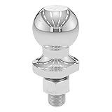 CURT 40001 Chrome Trailer Hitch Ball, 2,000 lbs., 1-7/8-Inch Diameter Tow Ball with 3/4-Inch x 1-5/8-Inch Shank