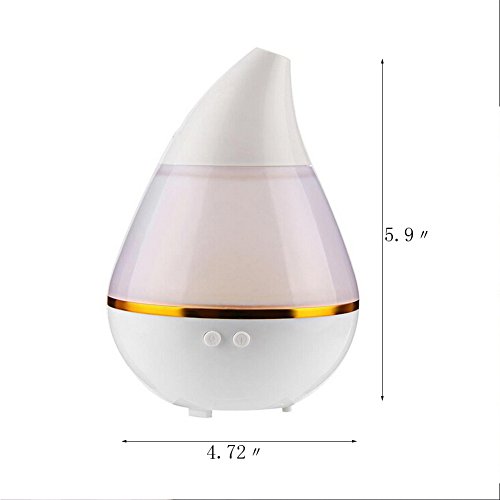 Usb drops of 7-color luminous ultrasound aromatherapy humidifier 250ml air oil disperser smart home purifier nebulizer freshener