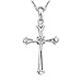 Amazing Grace Cross of Eternal Love Sterling Silver Pendant Necklace