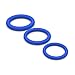LYNK Pleasure Products Loop Cock Rings - Medical Grade Silicone Penis Enhancer Set for Men - Last Longer & Get Harder Erections - Supports ED - Set of 3 Small Medium Large - Blue