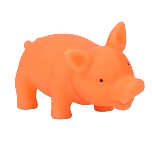 Shybuy Toys Party Squeeze Realistic SQUEAKING Pink Toy Pig (Random Colour) - Thumbnail 7