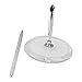 Tinksky Round Pen Holder Signing Pen Set for Wedding Bridal Engagement Favors (Silver)