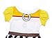 Jurebecia Little Girls Cowgirls Dress Halloween Costume Princess Fancy Dress Up Holiday Party Dresses Size 3T Yellow