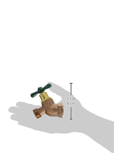 ARROWHEAD BRASS & PLUMBING 363LF 3/4" Female Iron Pipe x 3/4" Hose Connection, No Kink Hose Bibb Integral Vacuum Arrow Breaker