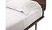 Rolux Linen Queen Sleeper Sofa Bed Sheet Set - White Solid 100% Cotton 800 Thread Count Fit Up To 8