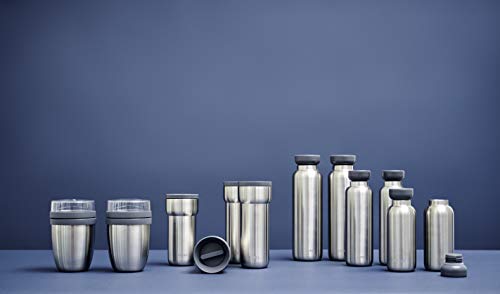 Mepal Lunchpot Ellipse â Natural Brushed â 500 ml praktischer Thermo-Essensbehälter, Joghurtbecher, to go Becher â Hält Speisen Lange warm oder kühl, polypropyleen, 500 + 200 ml – Bild 7