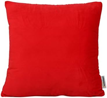 HomeChain Pillow Protectors Throw Covers Chenille Pillow Shams Cushion Covers,Red