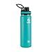 Takeya Originals 24 oz Vacuum Insulated Stainless Steel Water Bottle with Spout Lid, Ocean