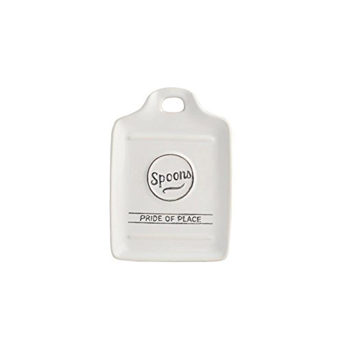 T&G Woodware Pride Of Place British Cooking Spoon Rest, White