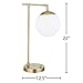 Amazon Brand – Rivet Modern Gold Globe Table Lamp 22