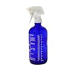 New Recipes 16 oz. Blue Glass Spray Bottle for DIY Cleaning with Essential Oils; 5 Non-Toxic, All-Natural Homemade Cleaning Recipes Printed Right on The Side. Durability Guaranteed. Made in USA.