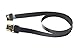 Slim Flat FPV HDMI Cable Micro HDMI male 90 degree to Standard HDMI full HDMI Normal HDMI male compatible with GH4 BMPCC A5000 A6000 A7S A7R (Not for Sony a6300) Black 50CM primary