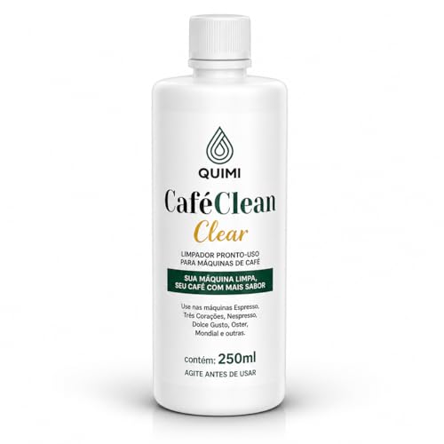Quimi Vida Café Clean Limpador de Cafeteira Profissional 250ml | Remove Resíduos, Óleo e Impurezas