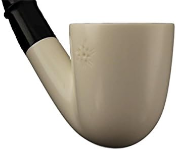 Meerschaum Pipe - Deluxe Dublin from Master Carver Emin Brothers - Tobacco Smoking Pipe Hand Made from the Finest Block Meerschaum - New