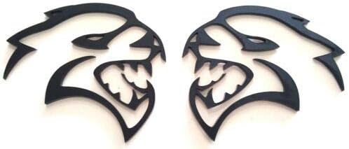 Matte Black Emblem Bundle fits for SRT Dodge Hellcat Challenger Charger Badges