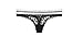 Victoria's Secret The Lacie Logo Thong Panty, Medium, Black