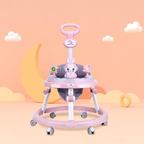 Comfi Baby Cute Baby Walker with Music Light, 6 Universal Wheels Height