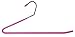 20-Pack Slack Hangers - Open Ended Slimline No Slip Hangers Perfect for Pants, Jeans, Shorts, Skirts, Shirts, Pink and Chrome, 13.5 x 6.25 Inches