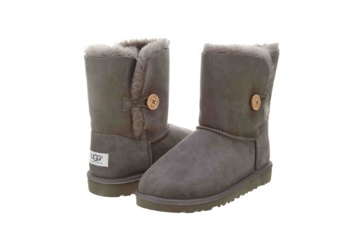 UGG Australia Little Kid Bailey Button Boot,Grey,11 US