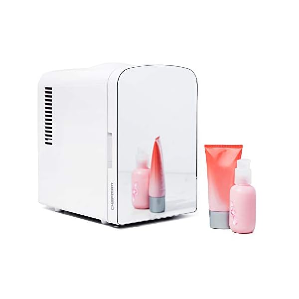 Chefman Mini Heladera 4 Lts Para Maquillaje C/ Espejo