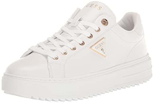 Guess Women's DENESA Sneaker, White 145, 7