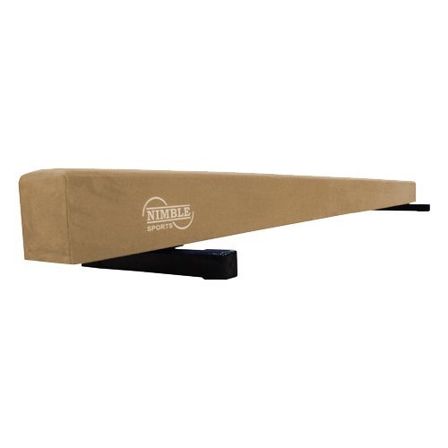 Nimble Sports Tan Suede Low Balance Beam, 8 Feet Long - Thumbnail 3