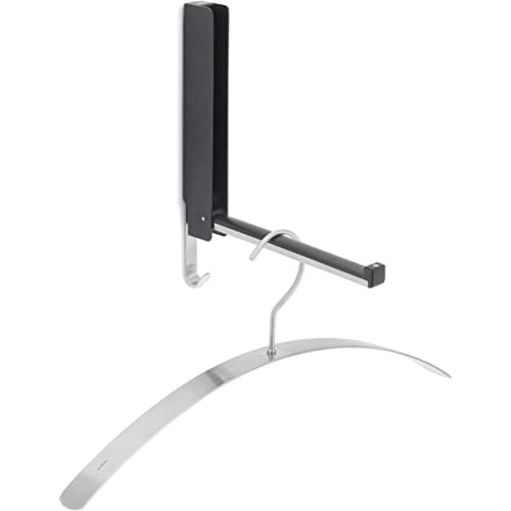 blomus 63262 Wall Hook, flip-Down LANCA, Black, rectangle,3.8 x 2 x 25.5 cm