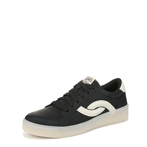 Ryka Womens Viv Next Court Inspired Shoes Black White 12 W