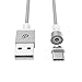 Magnetic Type-C Cable, iKNOWTECH Nylon Braided USB-C Charger Cable for Google Pixel/Pixel XL, Nexus 6P/5X, Moto Z/Z Play, OnePlus 3T/3/2, LG G5, HTC 10, Huawei P9/P9 Plus/Mate 9, Asus Zenfone 3 & More