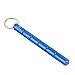 amathings 2 pieces ! (double pack) Kubotan/force amplifier with a very loud SOS signal whistle in Blue and Black with grooved grip and key chain also usable as an emergency hammer, 100% legal, by