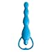 Climax Silicone Vibrating Bum Beads, Blue