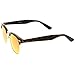 zeroUV - Half Frame Semi Rimless Sunglasses for Men Women with Colored Mirror Lens 50mm (Tortoise-Gold/Red Mirror)