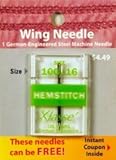 Klasse' Wing Needle Size 100/16