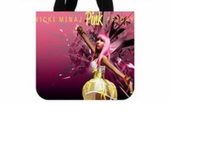 Nicki Minaj Pink Friday Rapper Singer American Idol Tote Bag Canvas Eco friendly Two Sides Same Printed Bag