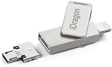 [ 16GB ] 2-in-1 Lightning + Micro USB Metal OTG USB Flash drive for iPhone iPad iPod and Computer (2) (16GB)