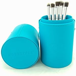 Moonriver Beauty 5 Piece Mini Kabuki Makeup Brush Kit with Premium Makeup Case