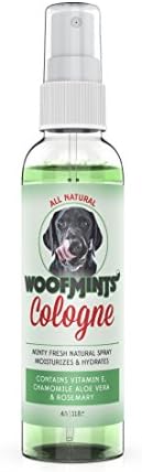 Woofmints All Natural Pet Cologne & Odor Eliminator Spray, 4 oz