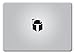 Boba Fett Helmet Star Wars for MacBook Laptop trackpad die-Cut Vinyl Decal Sticker (Black, MacBook with Reflective Apple)