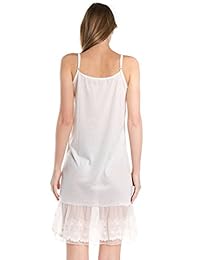 Melody Mujer Encaje De Punto Círculo Completo Slip extensor con correas ajustables