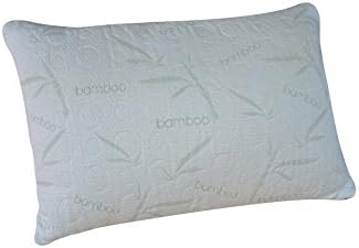 Luxury Bamboo Shredded Memory Foam Pillow Hypoallergenic & Dust Mite Resistant, With Easy Clean Zipper Closure Covers King
