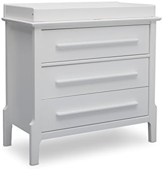 serta mid century modern 3 drawer dresser with changing top